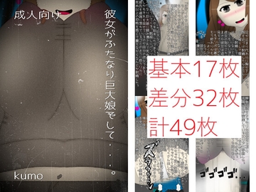 彼女がふたなり巨大娘でして・・・。 [kumo]