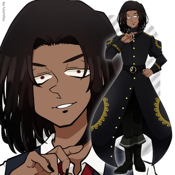 【キャラクター立ち絵】黒髪褐色の怪しい男性【衣装2種 差分8種】 [4-TRUMP]