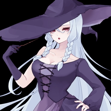 立ち絵素材(魔女) [コーヒー屋のKING]