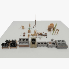 3DCG素材 古民家の道具・設備(台所・水回り)65種 [ペンとサイコロ]