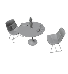 【3d素材モデル】カフェのテーブルイス [3dcg]