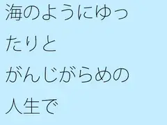 海のようにゆったりと がんじがらめの人生で