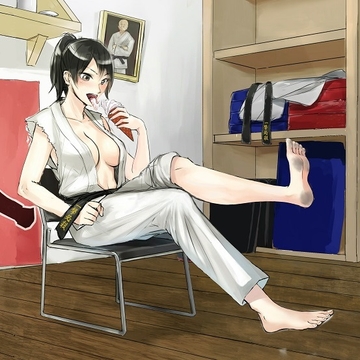 마리 선배의 한국어 모에 발바닥 마사지 [空手ラブストーリー]