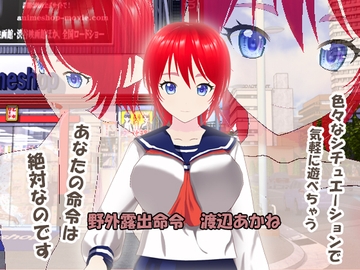 野外露出命令 渡辺あかね [絶頂キャンディ]