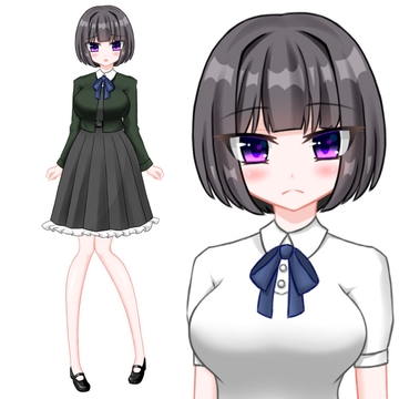 立ち絵素材000制服A [Material Knights]