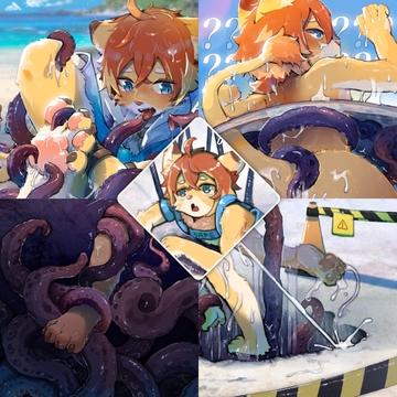 【 テオ Theo / ワー〇ドフリッパー Wor〇d Flipper 】 触手ビーチ・觸手海灘・Tentacle Beach [鴉鴉流水席 YracFest]