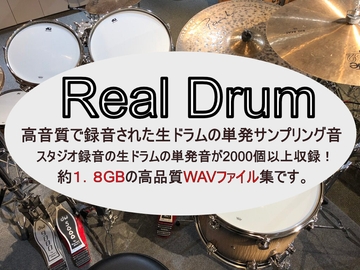 RealDrum 生ドラム単音サンプリング音源集 [DEEPMIND]