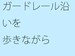 ガードレール沿いを歩きながら