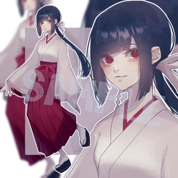 【立ち絵素材】巫女※ [瞬々]