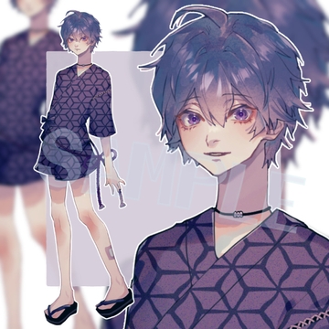 【立ち絵素材】甚平の少年※ [瞬々]