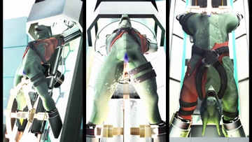 スリットハケ水車責め [押忍♂じぇんとるズ]