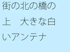 街の北の橋の上 大きな白いアンテナ