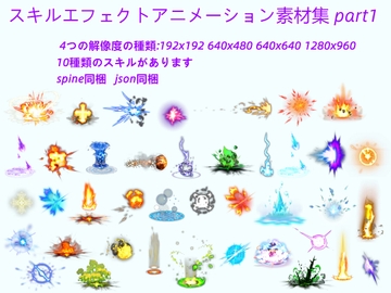 スキルエフェクトアニメーション素材集 part1 [kltm]