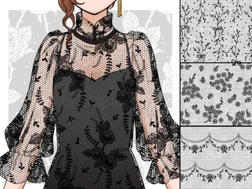 チュールレース集3  6種 [みずの ゆめ屋]