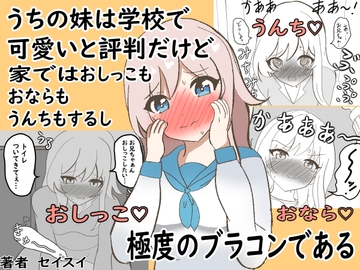 うちの妹は学校で可愛いと評判だけど家ではおしっこもおならもうんちもするし極度のブラコンである [Seisui]