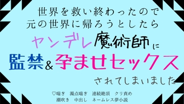 世界を救い終わったので元の世界に帰ろうとしたら、ヤンデレ魔術師に監禁&孕ませセックスされてしまいました [さくらんぼ茶]
