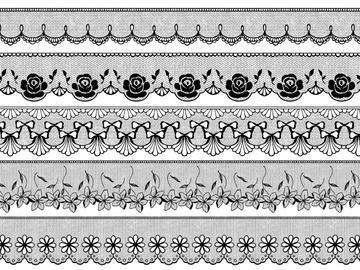 レース素材とブラシ各20種 [みずの ゆめ屋]