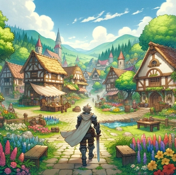 【RPG・ゲーム用】シナリオ用・フィールド用短編BGM6曲(~2:00)〜ハープ・街, 村風〜(著作権フリー) [AI MUSIC]