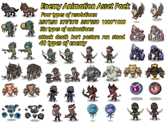 Enemy Animation Asset Pack1 [Plus Game Assests]