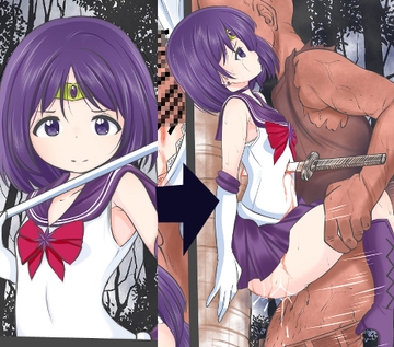 「映画ジャン●ダルク」のレ●プシーンの様に掴み上げられ剣で刺されそのままレ●プされるセ●ラーサターン [宵星ヒカリの作品展]