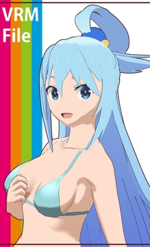 【VRM 同人作品】アクア 水着Ver. [Type X]
