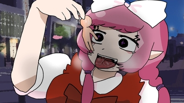 (フルボイスショートアニメ)ヴァンパイアに吸血され縮められ丸呑み [ねねの寝室]