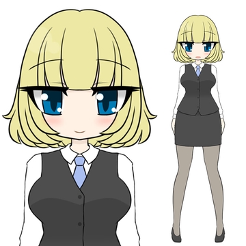 立ち絵素材ポップJOL [コーヒー屋のKING]