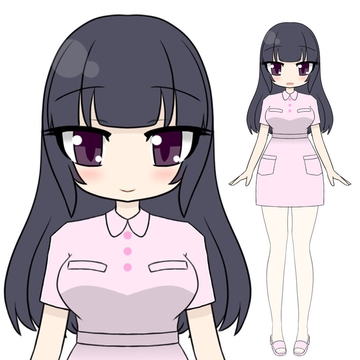 立ち絵素材ポップBナース [コーヒー屋のKING]