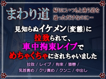 まわり道 ～帰りにいつもと違う道を通っただけなのに…～ 見知らぬイケメン(変態)に拉致られて、車中拘束レ○プで滅茶苦茶にされちゃいました [AmaLilith ～アマリリス～]