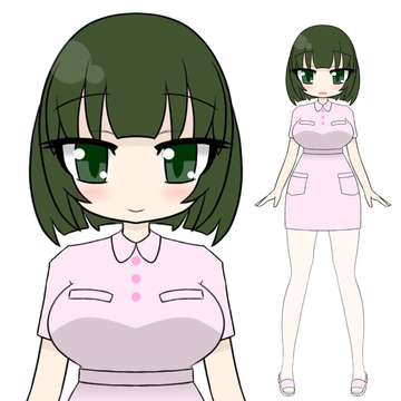 立ち絵素材ポップCナース [コーヒー屋のKING]