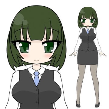 立ち絵素材ポップCOL [コーヒー屋のKING]