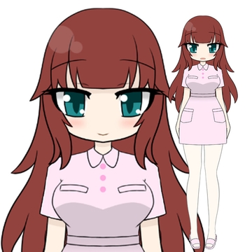 立ち絵素材ポップEナース [コーヒー屋のKING]