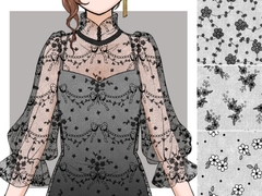 チュールレース集4  6種 [みずの ゆめ屋]