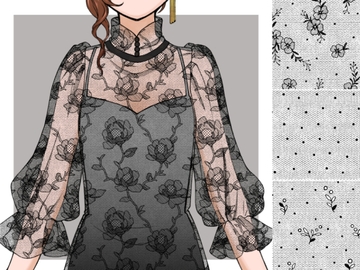 チュールレース集5  6種 [みずの ゆめ屋]