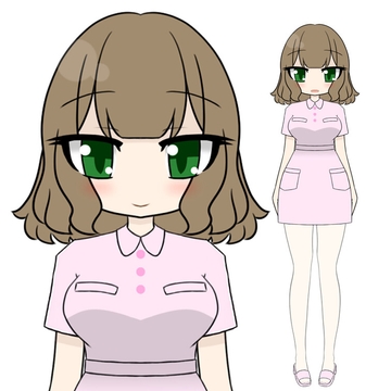 立ち絵素材ポップHナース [コーヒー屋のKING]