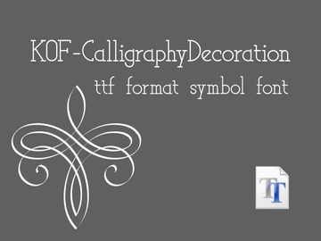 胡蝶オーナメントフォント-カリグラフィーデコレーション [胡蝶之夢]