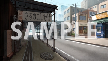 【背景素材】閑静な飲み屋街【時間差分3点】 [株式会社muku.]