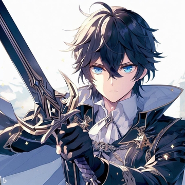 AI画像2(男黒髪騎士) [日生冷路土]