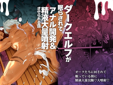 ダークエルフが眠らされてアナル開発&精液大量噴射させられる話 [イヌミソ]