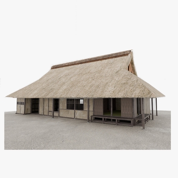 3DCG 伊藤家住宅(重文・川崎市) [ペンとサイコロ]