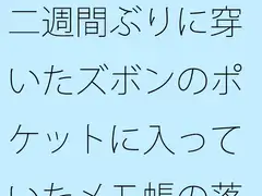 二週間ぶりに穿いたズボンのポケットに入っていたメモ帳の落書き