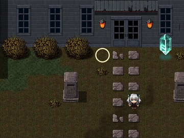 RPGツクールMV・MZ用 マップチップ・タイルセット21 『廃墟・廃校・木造校舎・学校・ホラー・外装・冬・雪・和風・日本・現代』 [タイルセット/マップチップ習作所]