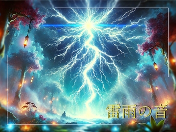 雷雨の音【クレジット表記不要/成人向け作品使用可/効果音にも睡眠用SEにも使える!】 [しんさんわーくす]