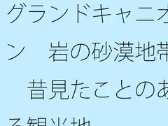 グランドキャニオン 岩の砂漠地帯 昔見たことのある観光地