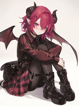 おどおどサキュバスの履いているブーツの中敷きにへんし～ん [くんくん侍(旧:靴下フェチ)]