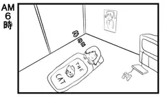4コマ漫画「ニートの一日」