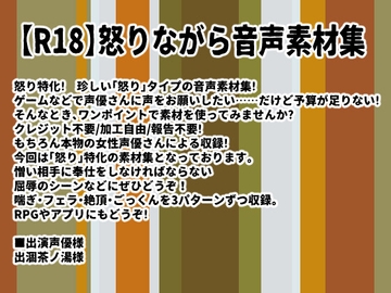 【R18】怒りながら音声素材集 [Junky-Soft]