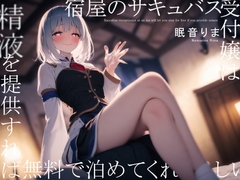 宿屋のサキュバス受付嬢は精液を提供すれば無料で泊めてくれるらしい [べじたぶる]