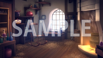 【背景素材】工房(6267_bg04)【時間差分あり】 [XERO]