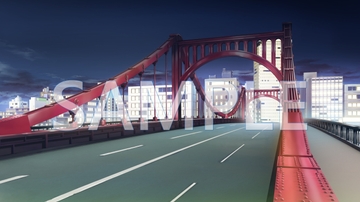 【背景素材】道路橋(6045_bg20) [XERO]